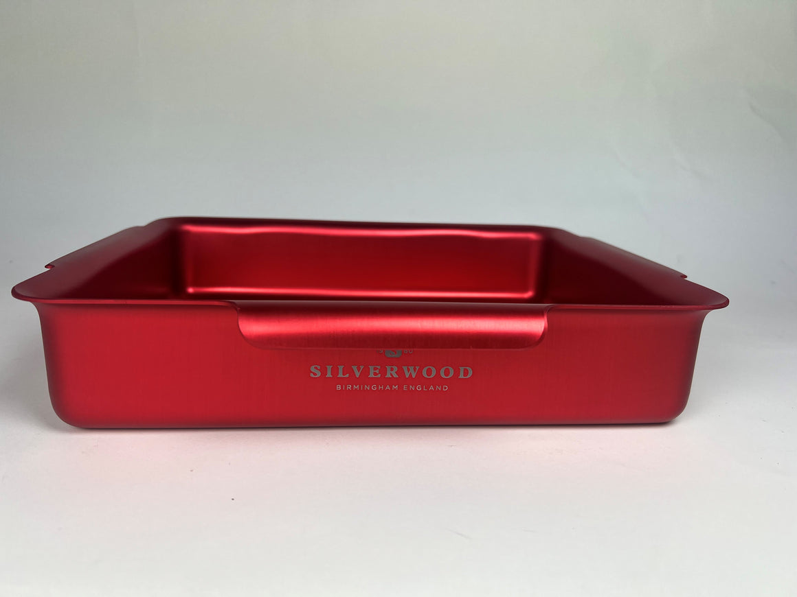Red 14 1/2 x 12 x 2 1/2 inch Deep Oven Roasting Dish